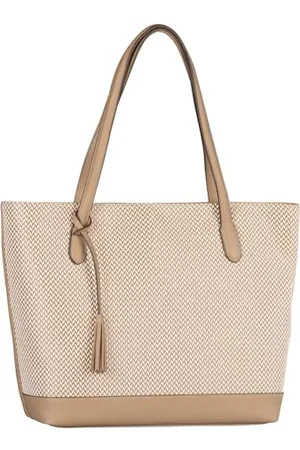 Gabor Bags Annett Damen Shopper Umhängetasche Reißverschluss Groß Beige