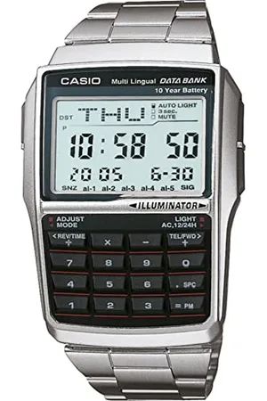 Casio Unisex ErwachseneArmbanduhr Digital Quarz Edelstahl DBC-32D-1AES