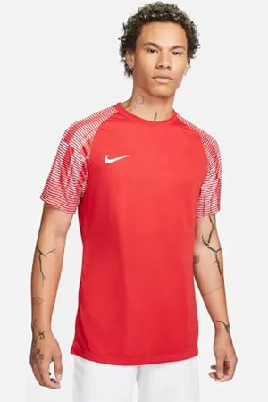 Nike Herren M NK DF Academy JSY SS T-Shirt, rot-weiß, L