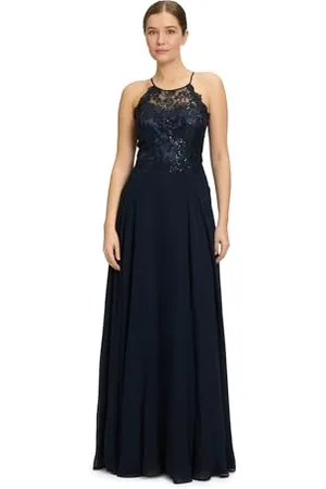 Vera Mont Damen Abendkleid rückenfrei Night Sky,44