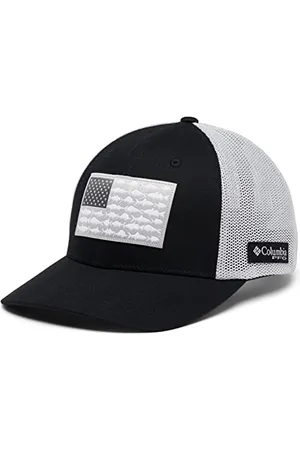 Columbia Unisex PFG Fischflagge Mesh Ballkappe – hoch Cap, Schwarz, kühles Grau, S-M