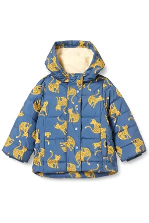 Amazon Mädchen Schwere Pufferjacke mit Kapuze, , 11-12 Jahre