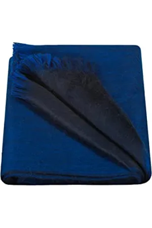 Alpaca Loca DoubleScarfShinyBlueNavyBlue Scarf, , One Size