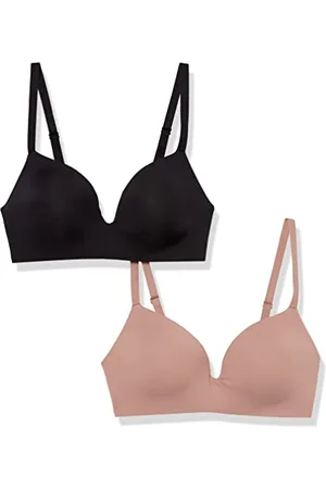 Amazon Damen Leicht gefütterter; bügelloser BH, 2er-Pack, , 90E