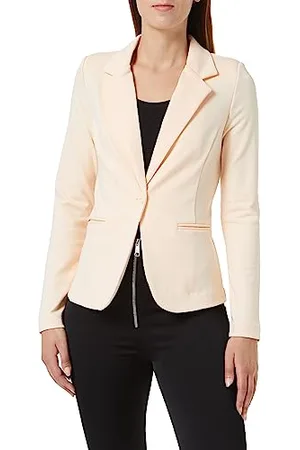 Ichi IHKATE BL Damen Blazer Kurzblazer Jacke Ein-Knopf-Blazer mit Stretch und Reverskragen, Größe:XXL, Farbe: