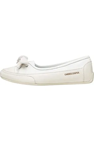 Candice Cooper Candy Bow-Ballerinas aus Leder in Vintage-Optik, 40