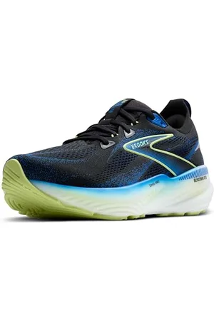Brooks Herren Glycerin GTS 22 Sneaker, Black/Cobalt/Neo Yellow, 44.5 EU