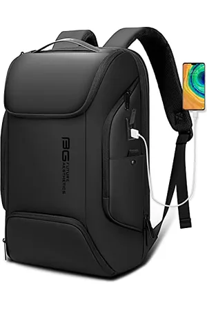 BANGE Laptop Business Männer Rucksack Wasserdicht Große Kapazität Externe Lade Port Tasche Grau Mode Rucksack