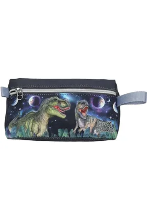 Depesche 13134 Dino World Galaxy - Schlampertasche in , mit Weltall Dinosaurier Motiv, Planeten und Sternen, Federmappe mit Reißverschluss
