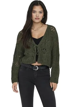 ONLY Damen Onlbeach Life 7/8 O-N Cardigan KNT Noos Strickjacke, , Large