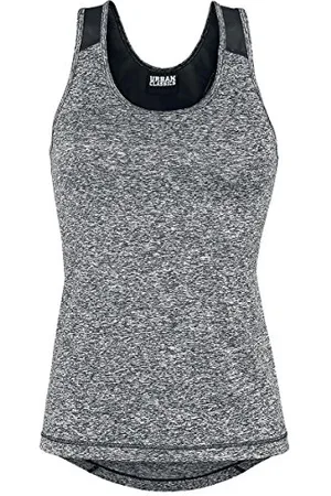 Urban classics Damen TB1657-Ladies Active Melange Trainings Top Sport Shirt, , X-Small