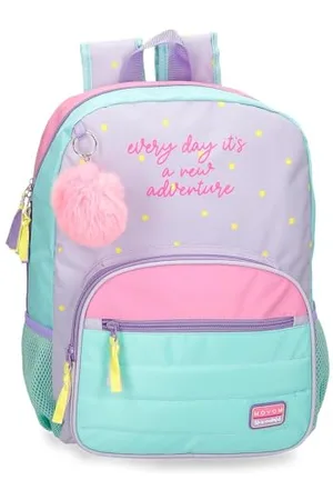 MOVOM New Adventure Schulrucksack, Mehrfarbig, 31 x 42 x 13 cm, Polyester, 16,93 l, , Talla única, Schulrucksack