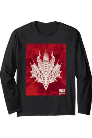 Dungeons & Dragons Dyed 50th Red Dragon Block Langarmshirt