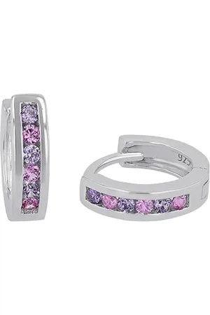 Prinzessin Lillifee Creolen 925 Sterling Silber Mädchen Kinder Ohrschmuck, mit Zirkonia synth., 1,2 cm, Silber, Kommt in Schmuck Geschenk Box, 2036439