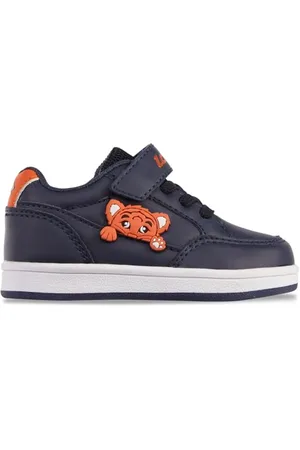 Lotto Jungen Unisex Kinder ANIMOL M Sneaker, Navy/ORANGE, 21 EU