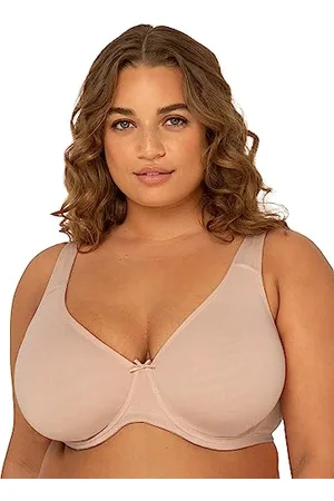 Fruit Of The Loom Damen Plus-Size Cotton Unlined Underwire Bra BH mit voller Abdeckung, Undurchsichtige, , 90G