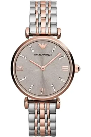 Emporio Armani Watch For Women, Quartz Movement and 31mm Case Size with Stainless steel, Leather or Silicone strap , 31MM