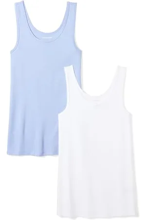 Amazon Damen Tanktop schlanke Passform, 2er-Pack, , XS