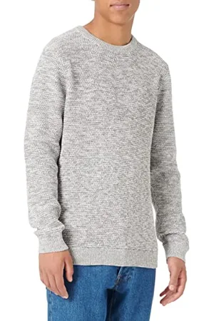 SELECTED Herren Slhvince Knit Bubble Crew Neck W Noos Pullover, Marshmallow, XXL EU