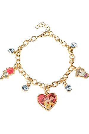 Disney Beauty & The Beast BH00184YL-65.PH Emaille-Armband, Einheitsgröße, Zink, Kein Edelstein