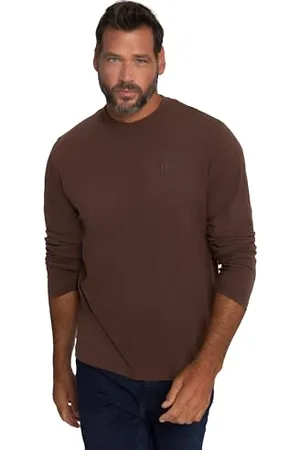 JP 1880 Herren große Größen Übergrößen Menswear L-8XL Langarmshirt, Basic, Oeko-TEX, bis 8 XL 6XL 702559119-6XL