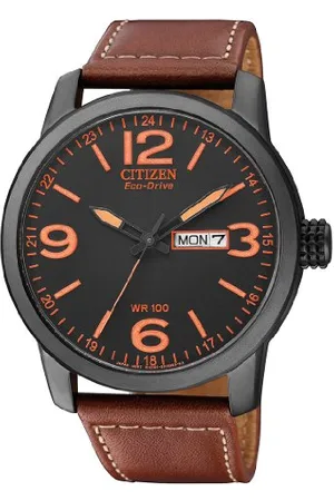 Citizen Herren Analog Quarz Uhr mit Leder Armband BM8476-07EE