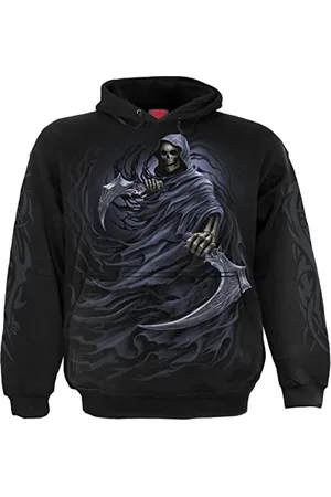 Spiral Double Death Männer Kapuzenpullover M 100% Baumwolle Everyday Goth, Gothic, Rockwear