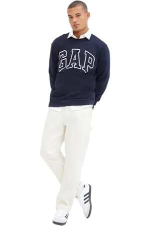 GAP Herren Logo Fleece Crew Sweatshirt Kapuzenpullover, , X-Small