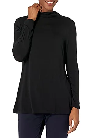 Amazon Damen Langärmelige Jersey-Tunika Stehkragen (Früher Daily Ritual), , S