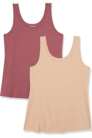 Amazon Damen Tanktop in Übergröße, 2er-Pack, , XXL Große Größen