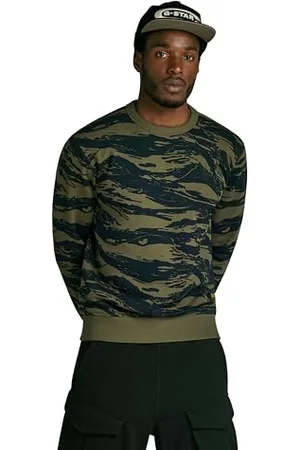 G-Star RAW Herren Tiger Camo Sweatshirt, , S