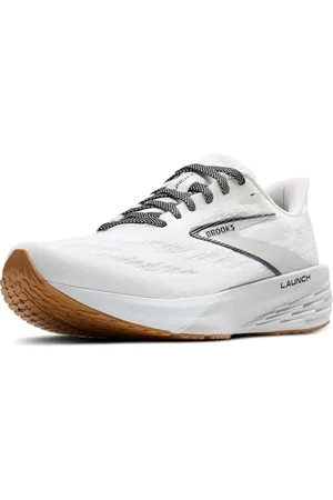 Brooks Herren Launch 11 Sneaker, White/Grey/Black, 46 EU