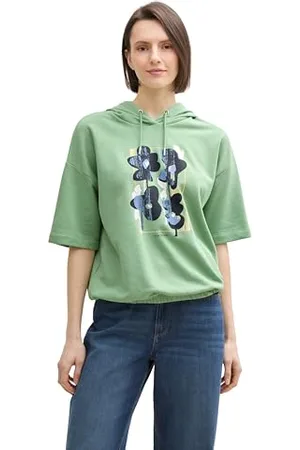 TOM TAILOR Strickpullover aus Bio-Baumwolle, True Green, M