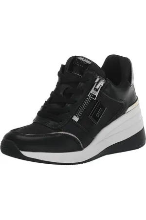 DKNY Damen Wedge Sneaker, Black, 41 EU