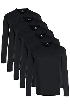 Lower East Herren LE158 Langarmshirt, (5er Pack), M