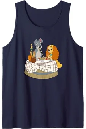 Disney Lady and Tramp Bella Notte Spaghetti T-Shirt Tank Top