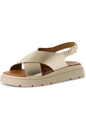 Tamaris Sandalette Damen Keilabsatz metallic,EU 40