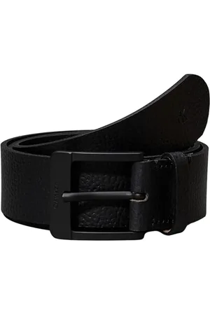 Calvin Klein Herren Gürtel Nos Classic 4,0 cm Ledergürtel, Schwarz (Black/Black), 125 cm