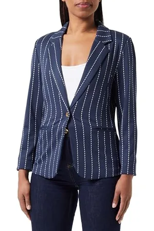 Ichi IHRUTI BL12 Damen Blazer Jackenblazer ungefüttert Reverskragen 68% Viskose (LivaEco(TM)), 14% Polyester, 13% Polyamid, 5% Elasthan Regular fit, Größe:M, Farbe: