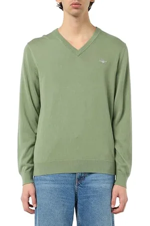 GANT Herren Classic Cotton V-Neck Pullover, , XXXL