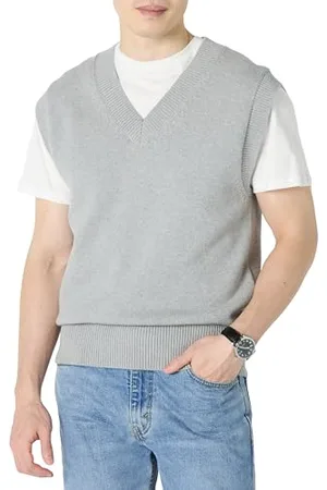 Amazon Herren Ärmelloses V-Ausschnitt-Top mit Lockerem Schnitt, , XXL