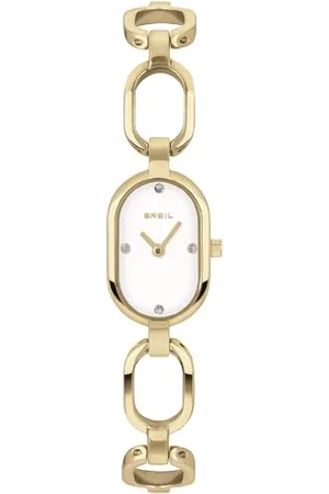 Breil Uhr Damen Shake Shake Ziffernblatt Weiss Bewegung NUR Zeit Quartz e Bracelet Stahl Silber TW1975