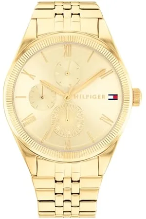 Tommy Hilfiger Multi Zifferblatt Quarz Uhr für Damen mit Goldfarben Edelstahlarmband - 1782592