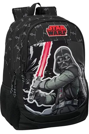 Safta Star Wars The Fighter Schulrucksack für Kinder, ideal für Kinder verschiedener Altersgruppen, bequem und vielseitig, Qualität und Widerstandsfähigkeit, 32 x 16 x 44 cm, , , Estándar