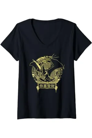 Dungeons & Dragons Damen Year of the Dragon Mythical Beast T-Shirt mit V-Ausschnitt