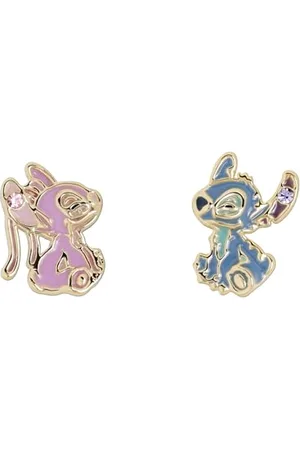 Disney Stitch & Angel Mismatch Ohrstecker, Einheitsgröße, Messing/Sockel, Kein Edelstein