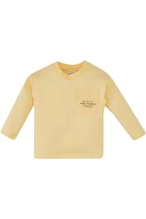 DeFacto Langarmtshirts für Baby Jungen, Longsleeve Kinder, Baby Langarmshirt Bequeme Langarmshirt Baby Jungen, Bekleidung für Jungen, ,18-24 Monate