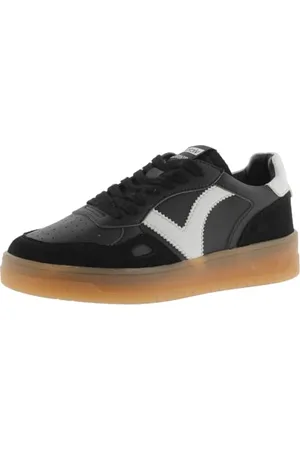 victoria Low-Top Unisex Seul Leder-Effekt & Farbige & Spaltleder Teile Im Kontrast 1257126 für Erwachsene Negro 46