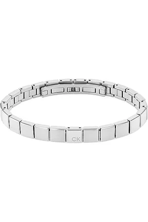 Calvin Klein Armband mit Knebelverschluss für Herren Kollektion MINIMALISTIC SQUARES aus Edelstahl oder Leder