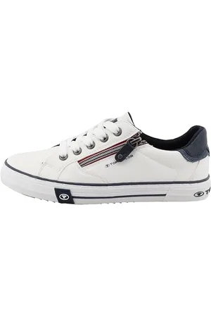 TOM TAILOR 9570040001 Sneaker, White, 35 EU